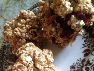 Trail Mix Popcorn Balls- The Healthy Way!