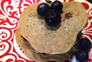 Skinny Blueberry Pancakes