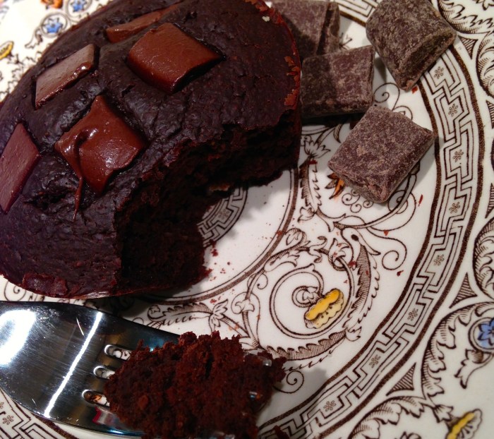 Ooey-Gooey Double Chocolate Brownie for One