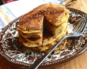 Light & Fluffy Pumpkin Pancakes