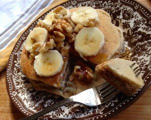 Hearty Banana Nut Pancakes
