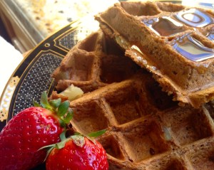 Ginger Spice Apple Waffles
