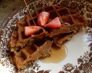 Gluten Free Zucchini Bread Waffles