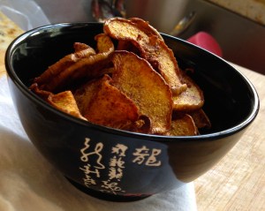 Cinnamon Sugar Butternut Squash Chips