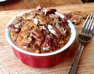 Pumpkin Pie Baked Oatmeal