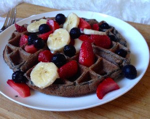 Gluten Free Blueberry Waffle for One