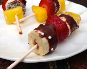 Chocolate Lover's Valentine’s Day Fruit Kabobs