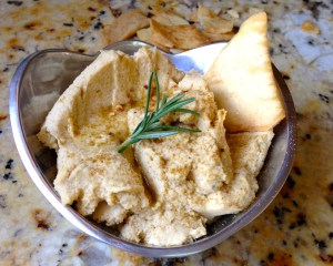 Simple Rosemary Hummus