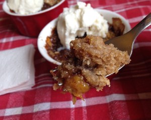 Sweet Peach Cobbler for Two