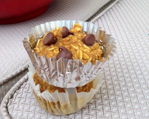 Pumpkin Spice Oatmeal Muffins