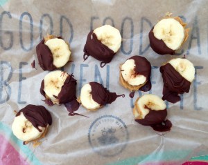 Peanut Butter Chocolate Banana Bites