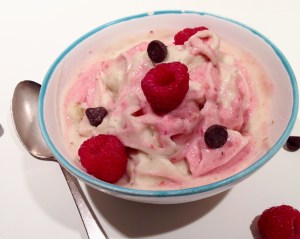 Raspberry Swirl “Nice Cream”